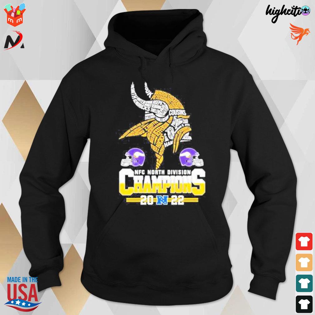 NFC north Division champions 2022 Minnesota vikings logo t-shirt, hoodie,  sweater, long sleeve and tank top