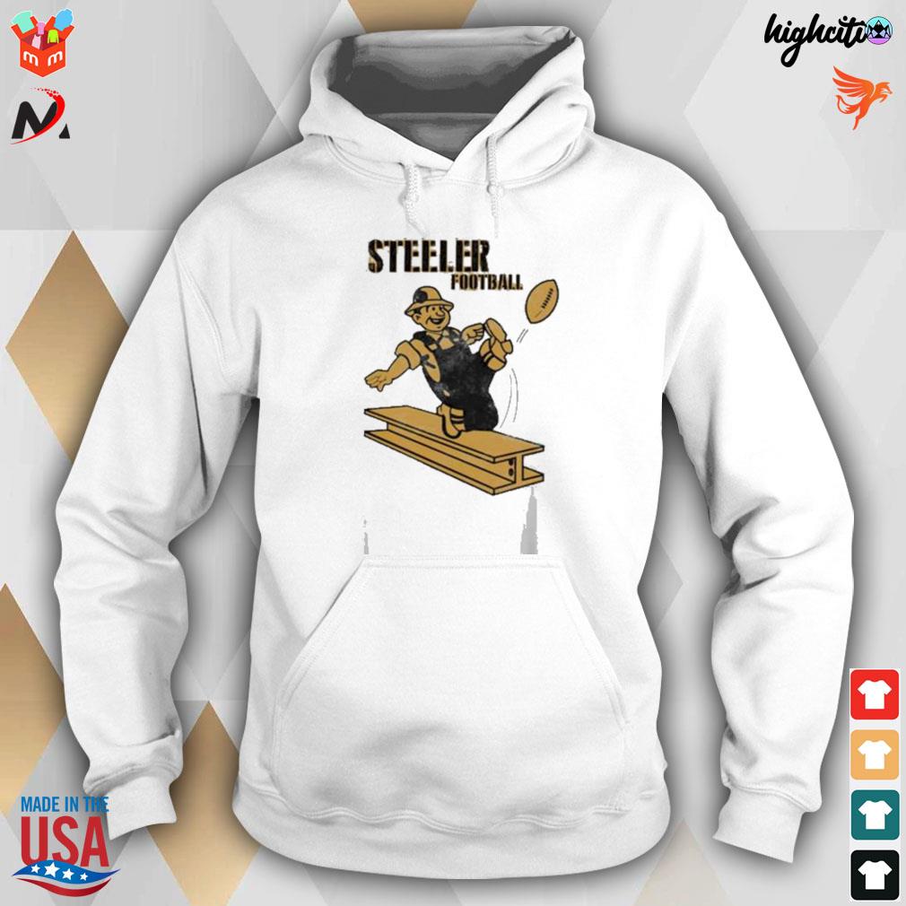 Pittsburgh Steelers mascot logo retro shirt, hoodie, sweater, long sleeve  and tank top