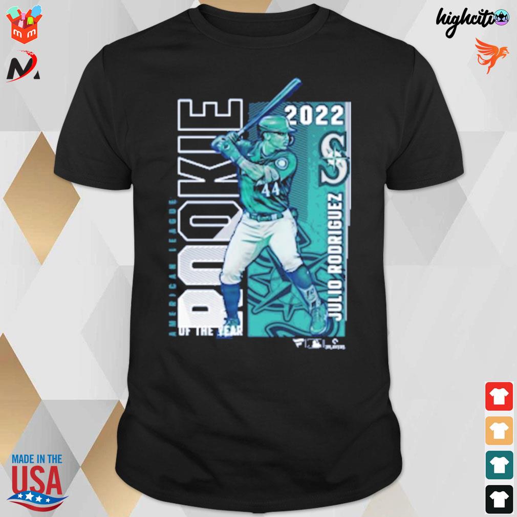 Seattle mariners Julio Rodriguez roy commemorative American league of the year t-shirt