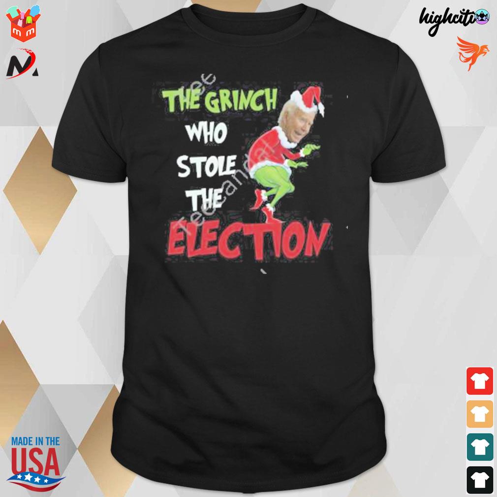 The Grinch who stole the election Joe Biden t-shirt