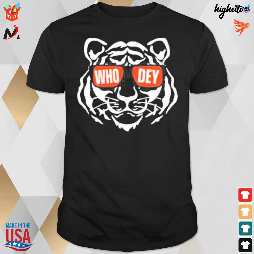 Who dey tiger Cincinnati bengals t-shirt