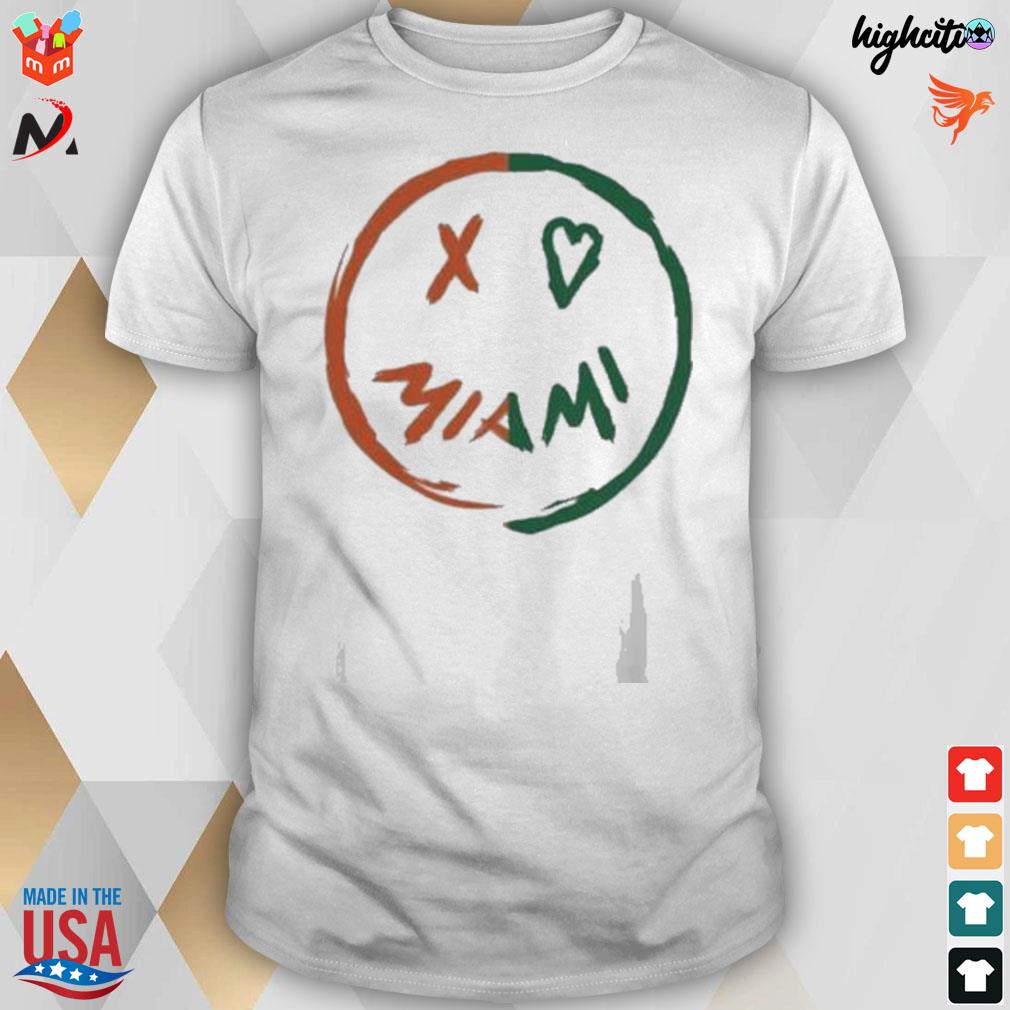 X love miami smiley t-shirt