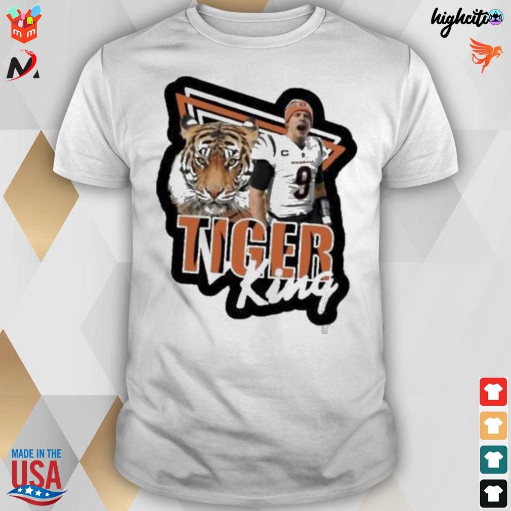 Bengals Joe Burrow tiger king t-shirt