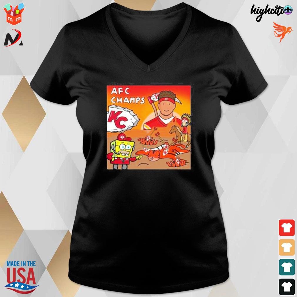 Spongebob Kc Chiefs Man's T-Shirt Tee