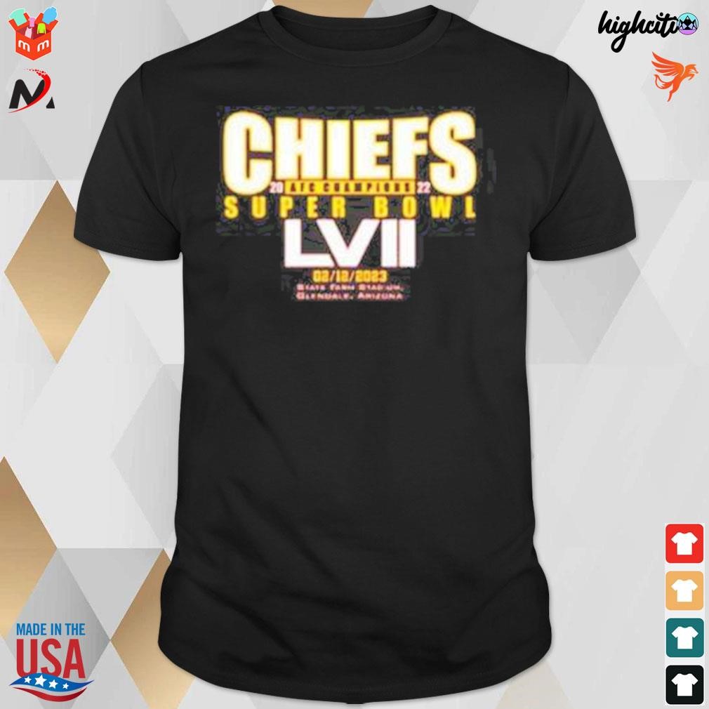 Kansas city Chiefs 2022 AFC champions super bowl lviI 2023 t-shirt