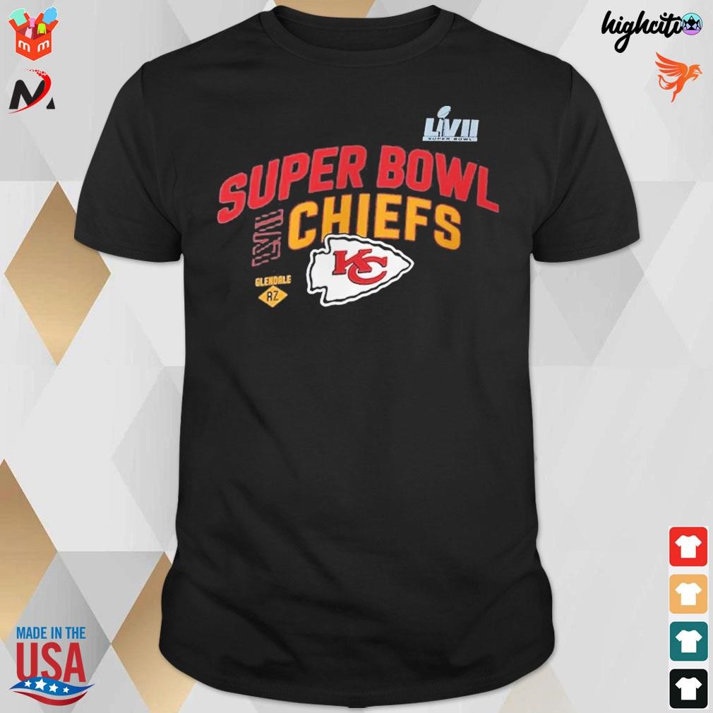 Kansas city Chiefs super bowl lviI team logo t-shirt