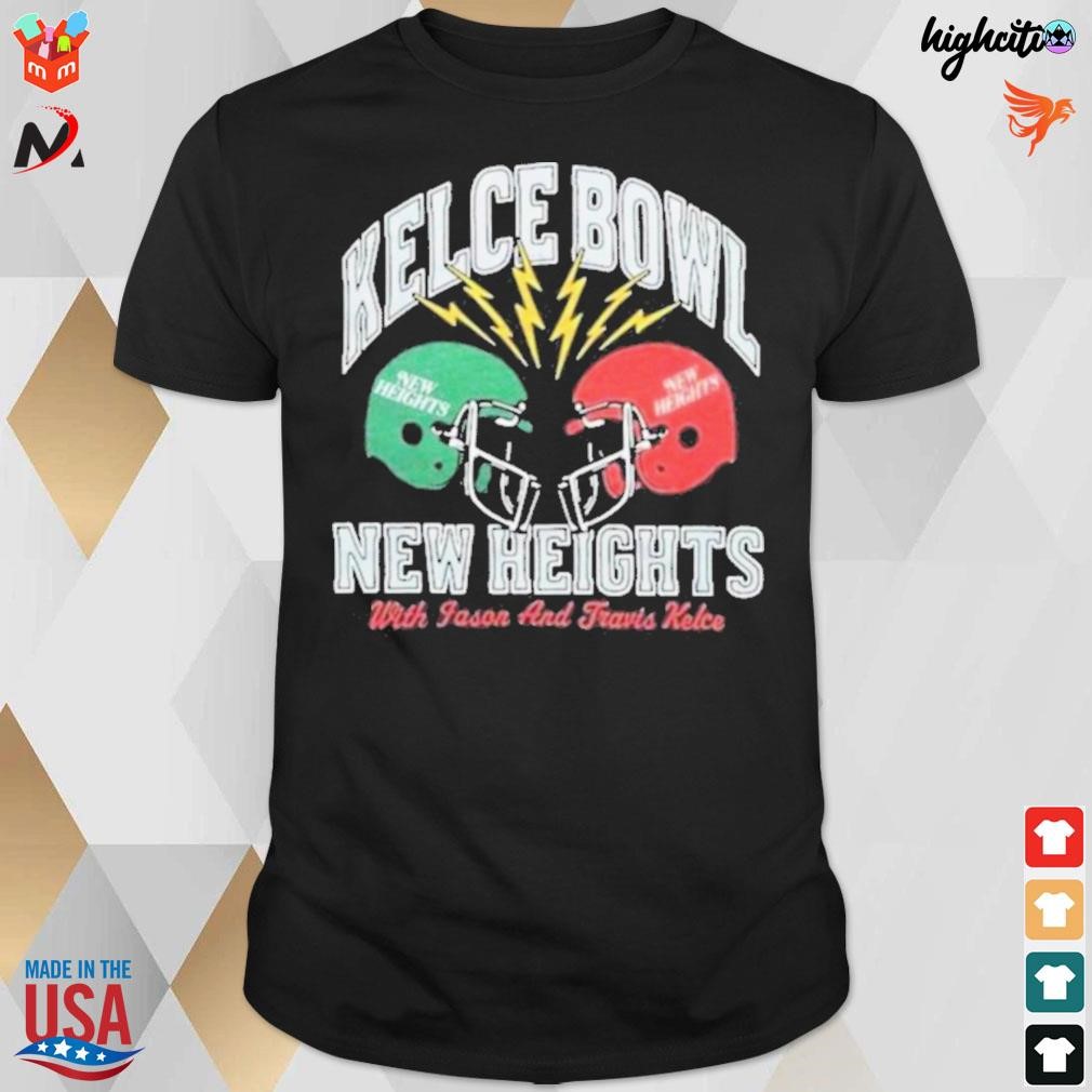 New Heights Kelce bowl with Jason and Travis Kelce t-shirt