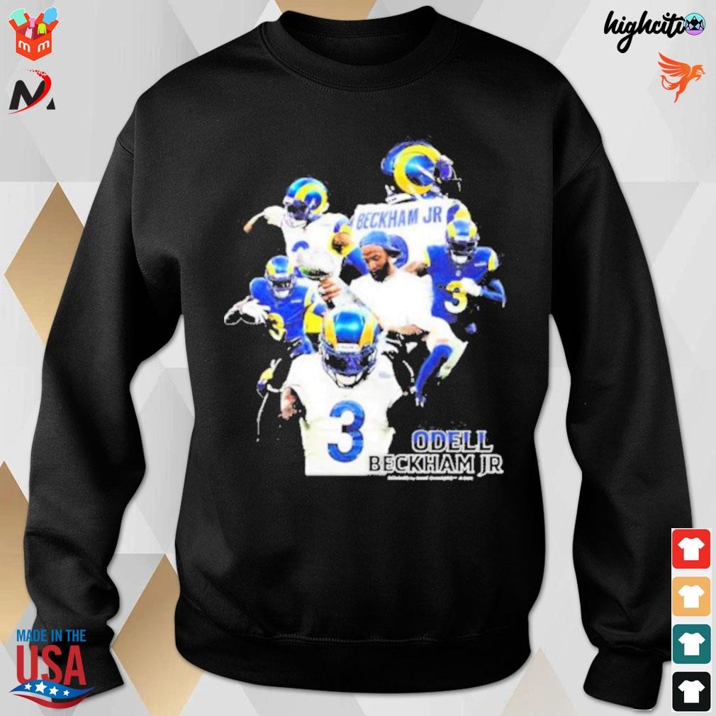 Odell Beckham Jr Los Angeles Rams Signature T-Shirt, hoodie, sweater, long  sleeve and tank top