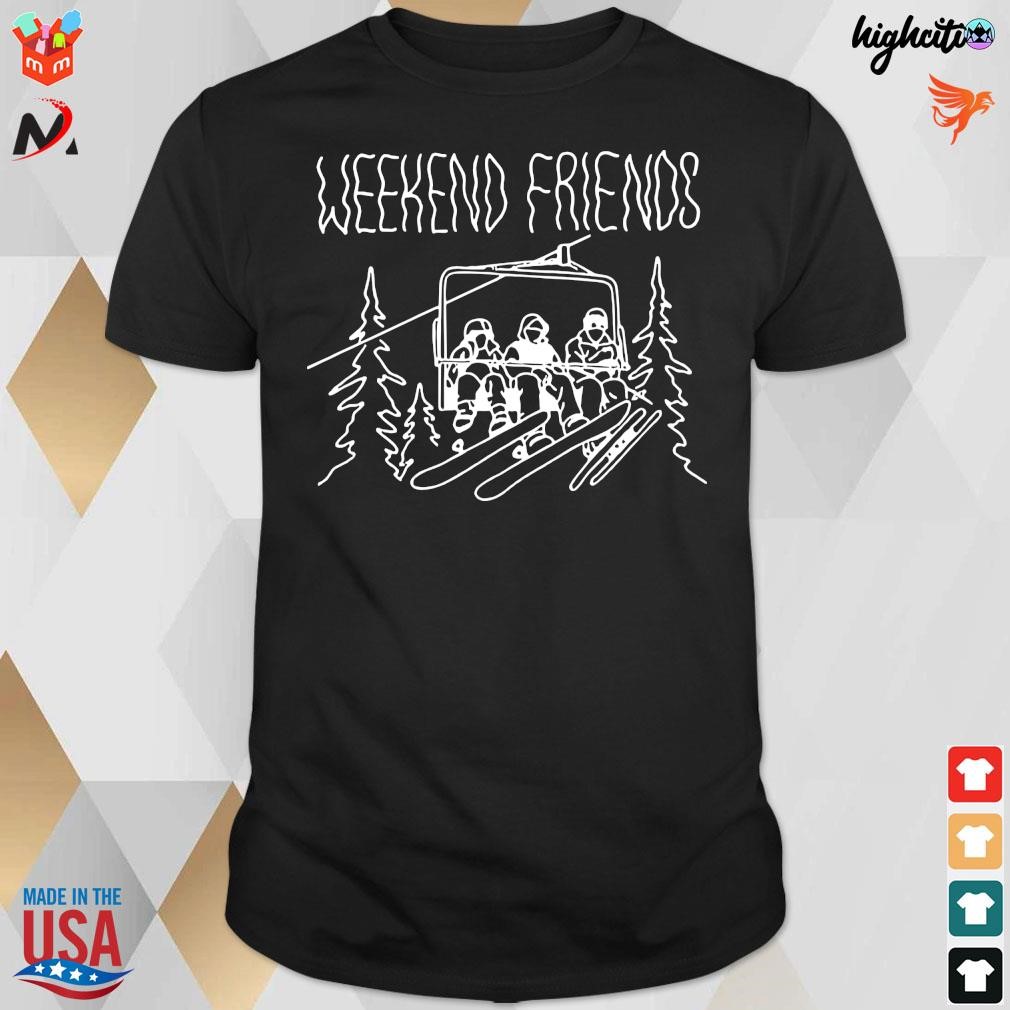 Official Goth babe weekend friends black t-shirt