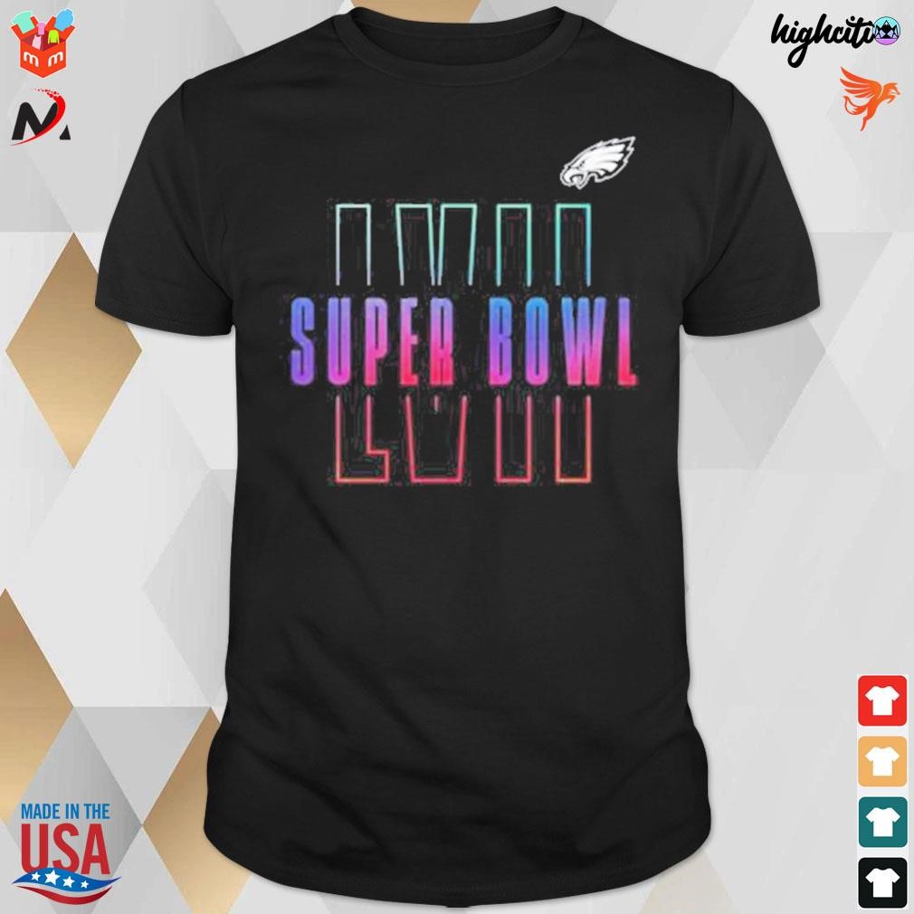 Philadelphia eagles super bowl lviI open sky t-shirt