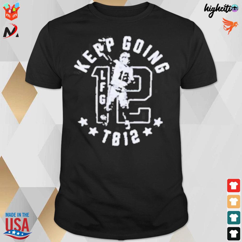 TB12 Keep Going T-Shirt in Red | Size XL