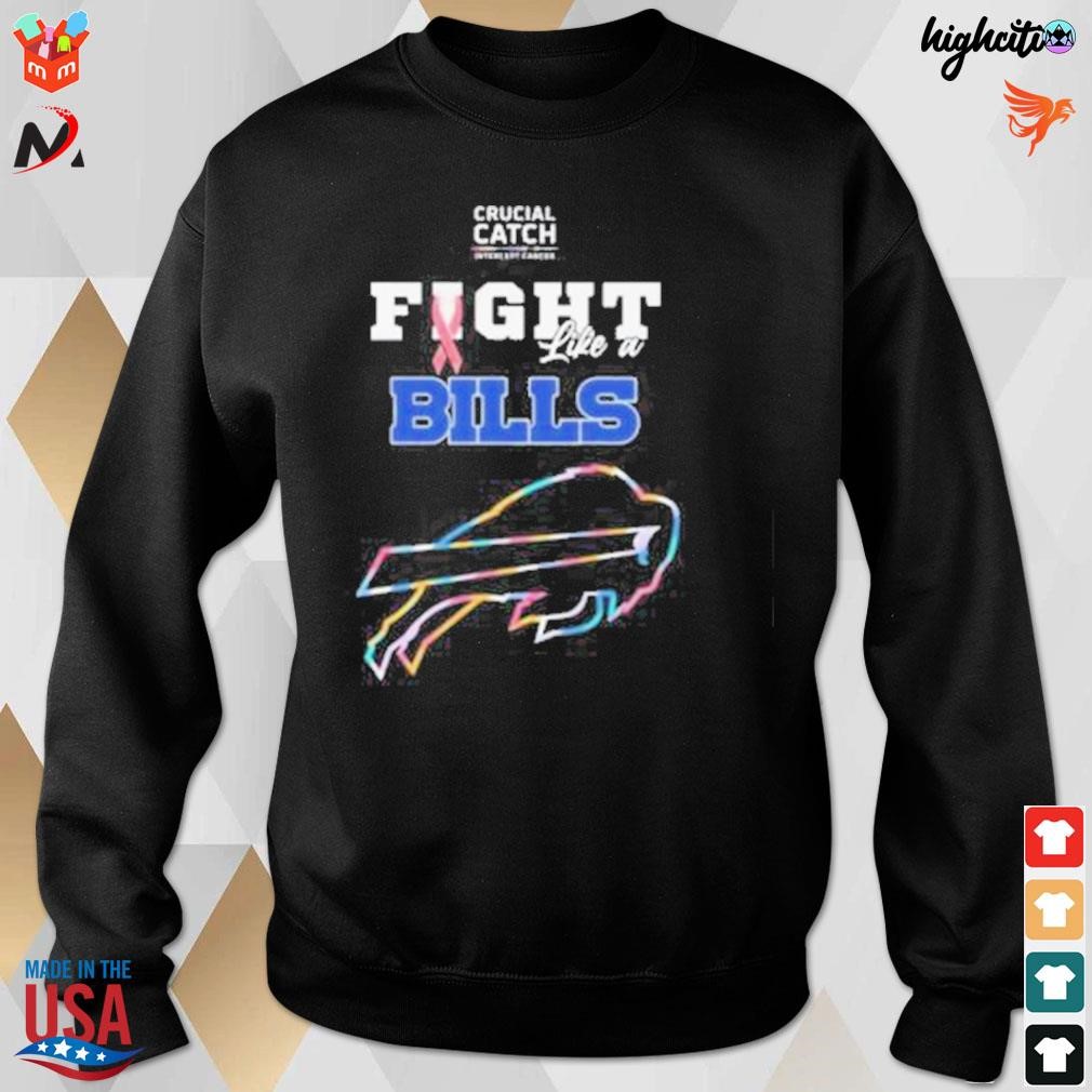 NEW Crucial Catch Intercept Cancer Buffalo Bills Custom Hoodie