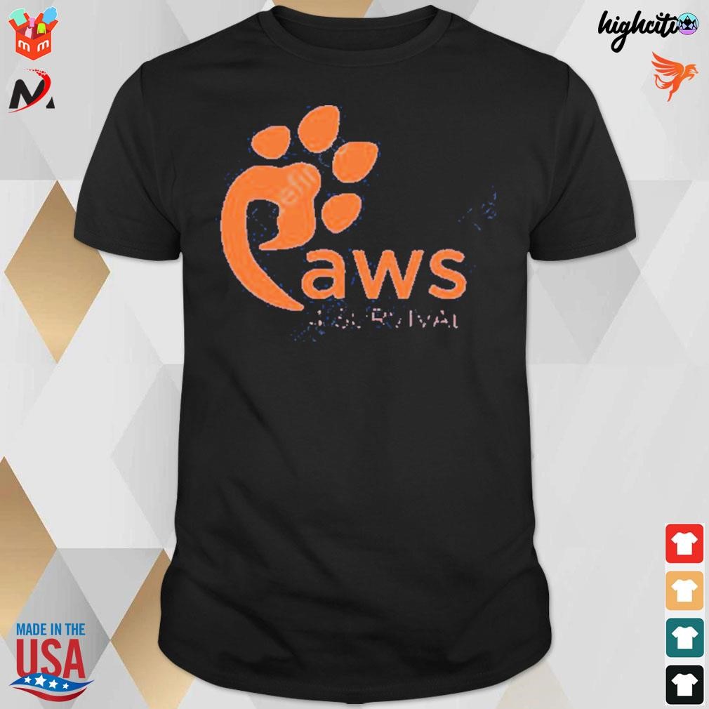 Kaley cuoco paws 4 surviva t-shirt