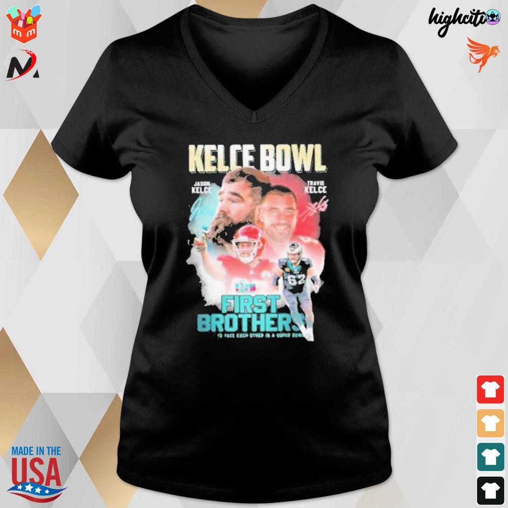 Kelce Brothers Travis And Jason Kelce In The Super Bowl Shirt Longsleeve