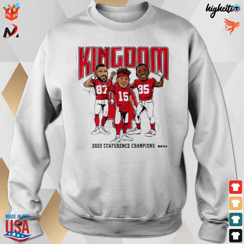 Kingdom 2022 conference champions Travis Kelce Patrick Mahomes t-shirt,  hoodie, sweater, long sleeve and tank top