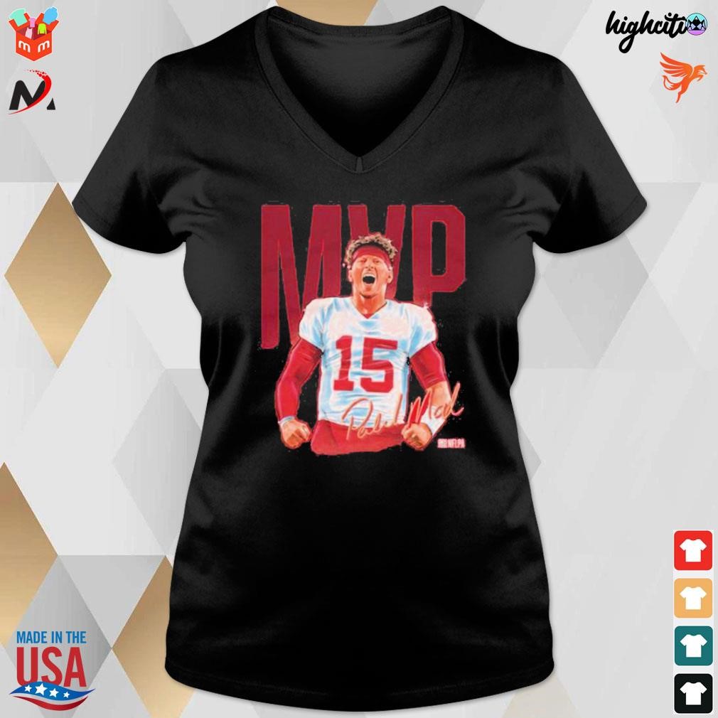 Patrick Mahomes II Kansas City Chiefs MVP Shine Signature T-Shirt