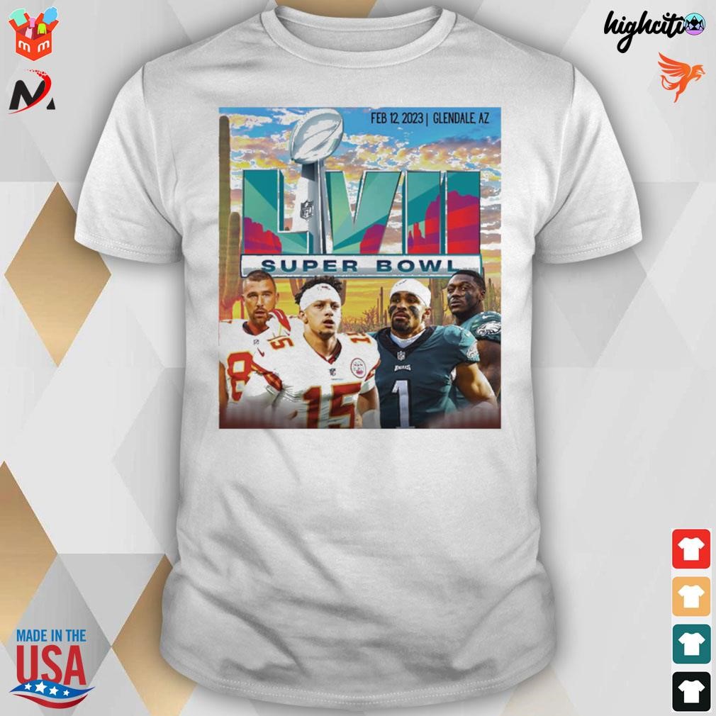 Super Bowl 2023 Vintage Philadelphia Eagles Vs Chiefs T-shirt