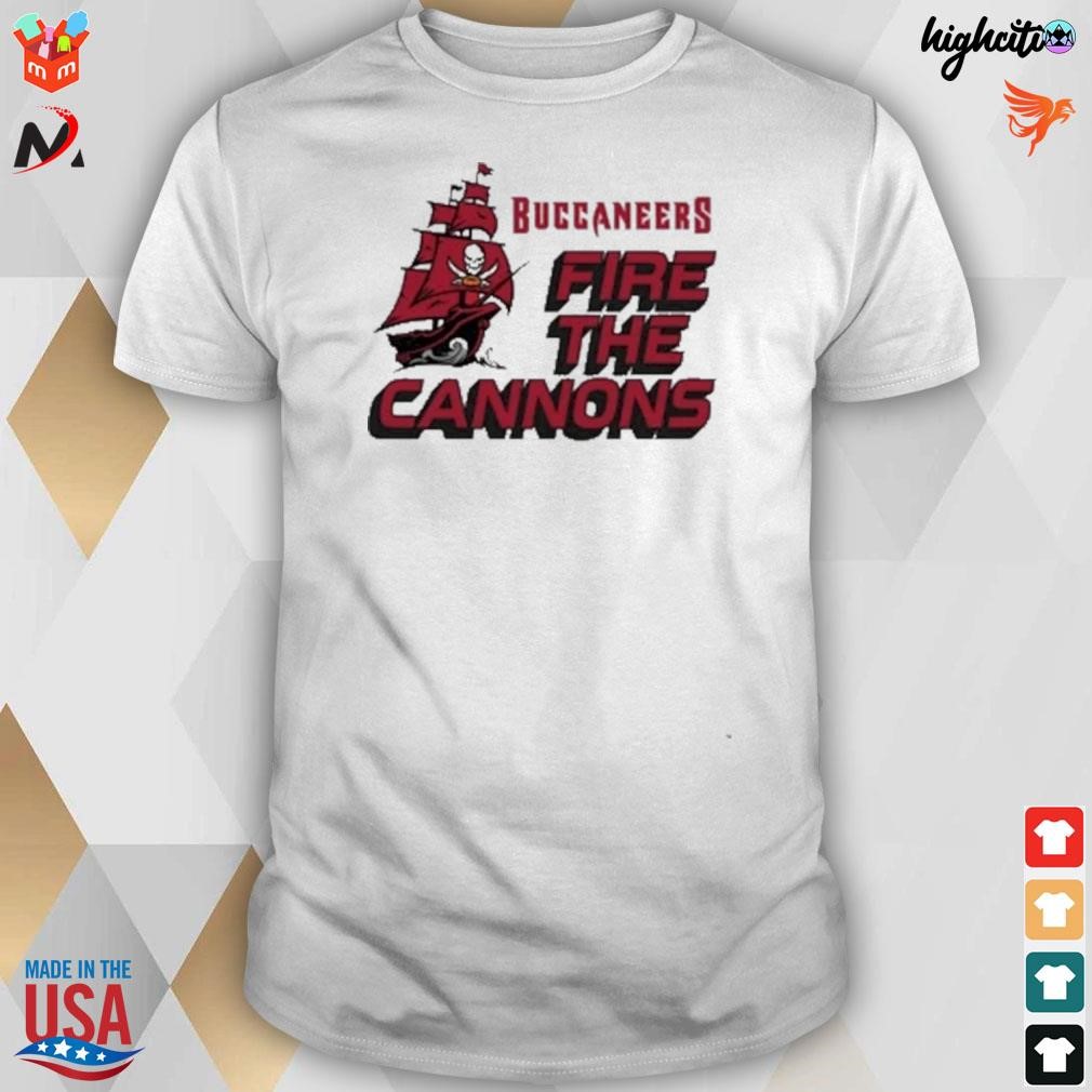 Tampa Bay Buccaneers gray regional super rival fire the cannons t-shirt