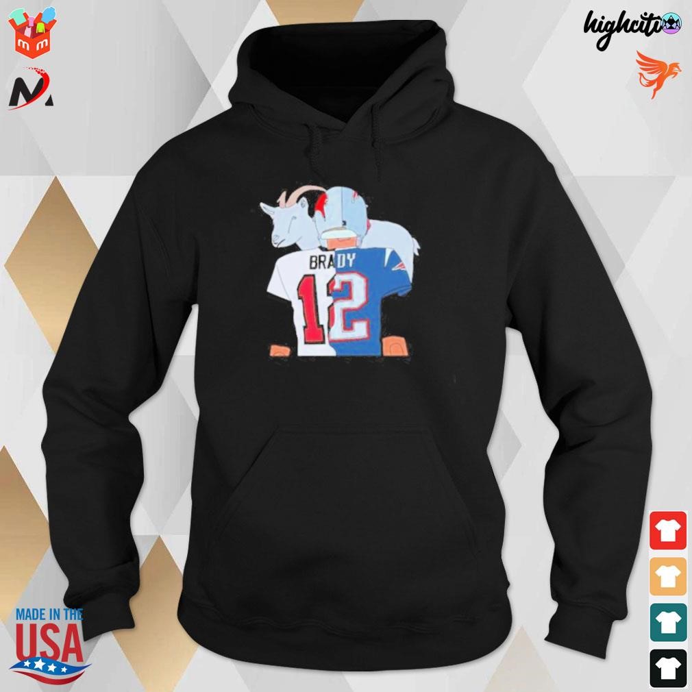 Tom Brady goat split Patriots buccaneers 2023 t-shirt, hoodie, sweater,  long sleeve and tank top