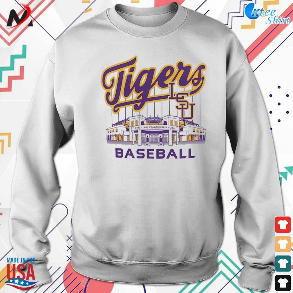 LSU Tigers Baseball Shield T-Shirt - Gold