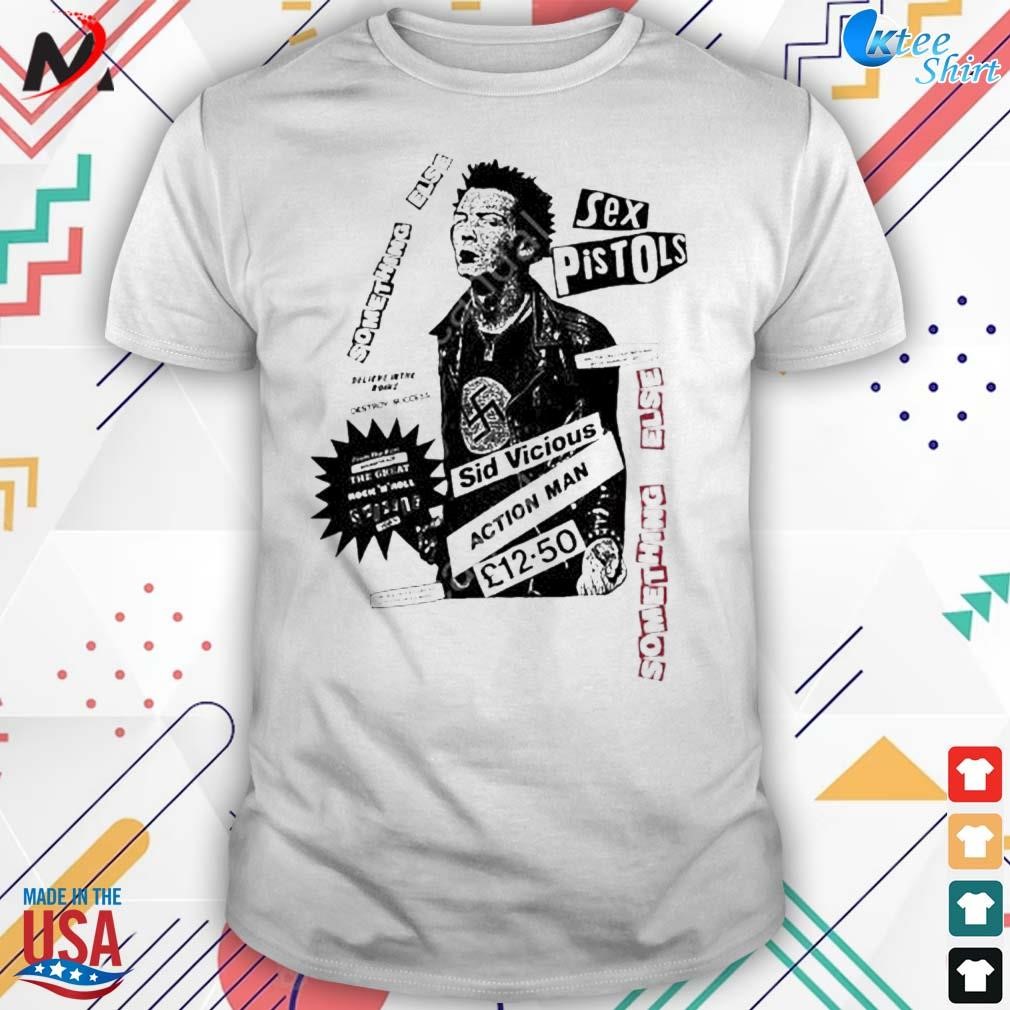 exotisch vroegrijp spons Sex pistols something Else Sid vicious action man t-shirt, hoodie, sweater,  long sleeve and tank top