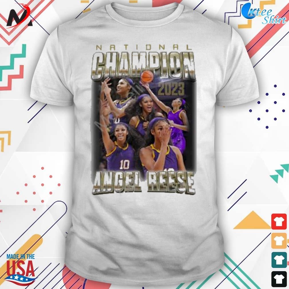 Angel Reese national champion 2023 t-shirt