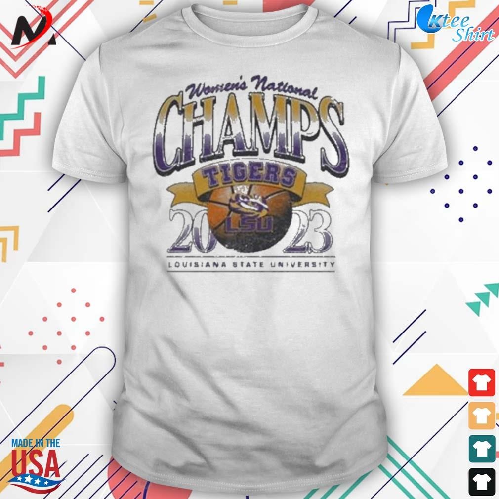 Louisiana state university women's basketball 2023 national champions t-shirt