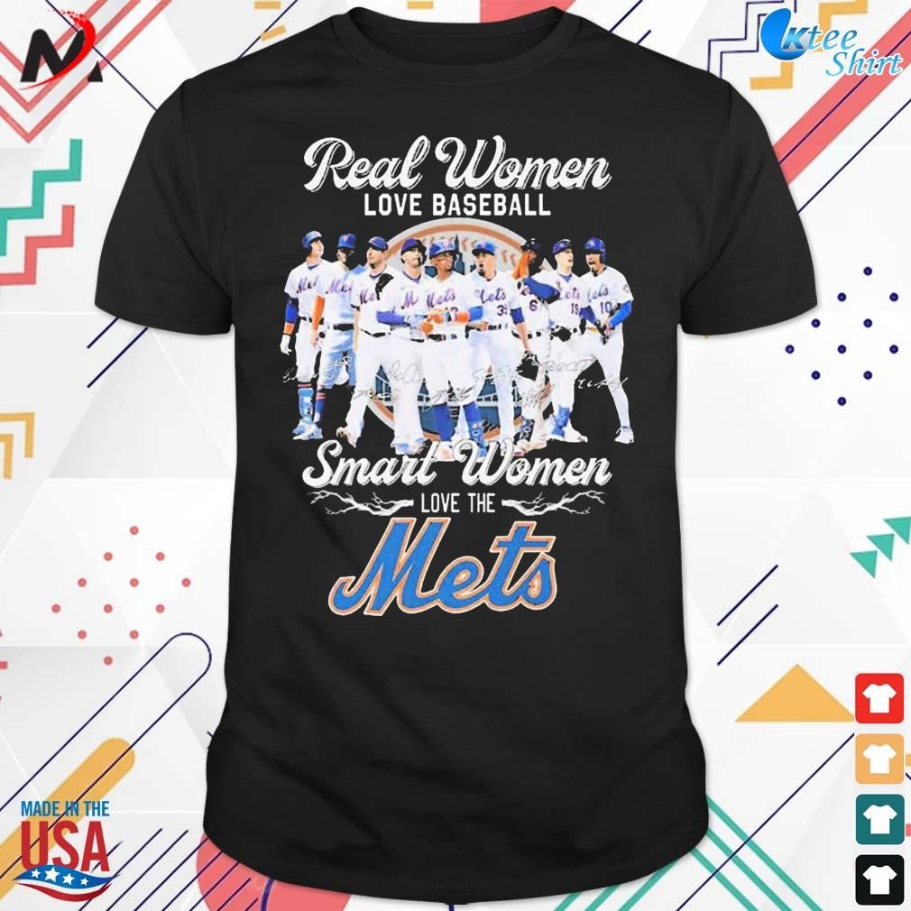 Official real women love baseball smart women love the mets T-shirt,  hoodie, sweater, long sleeve and tank top