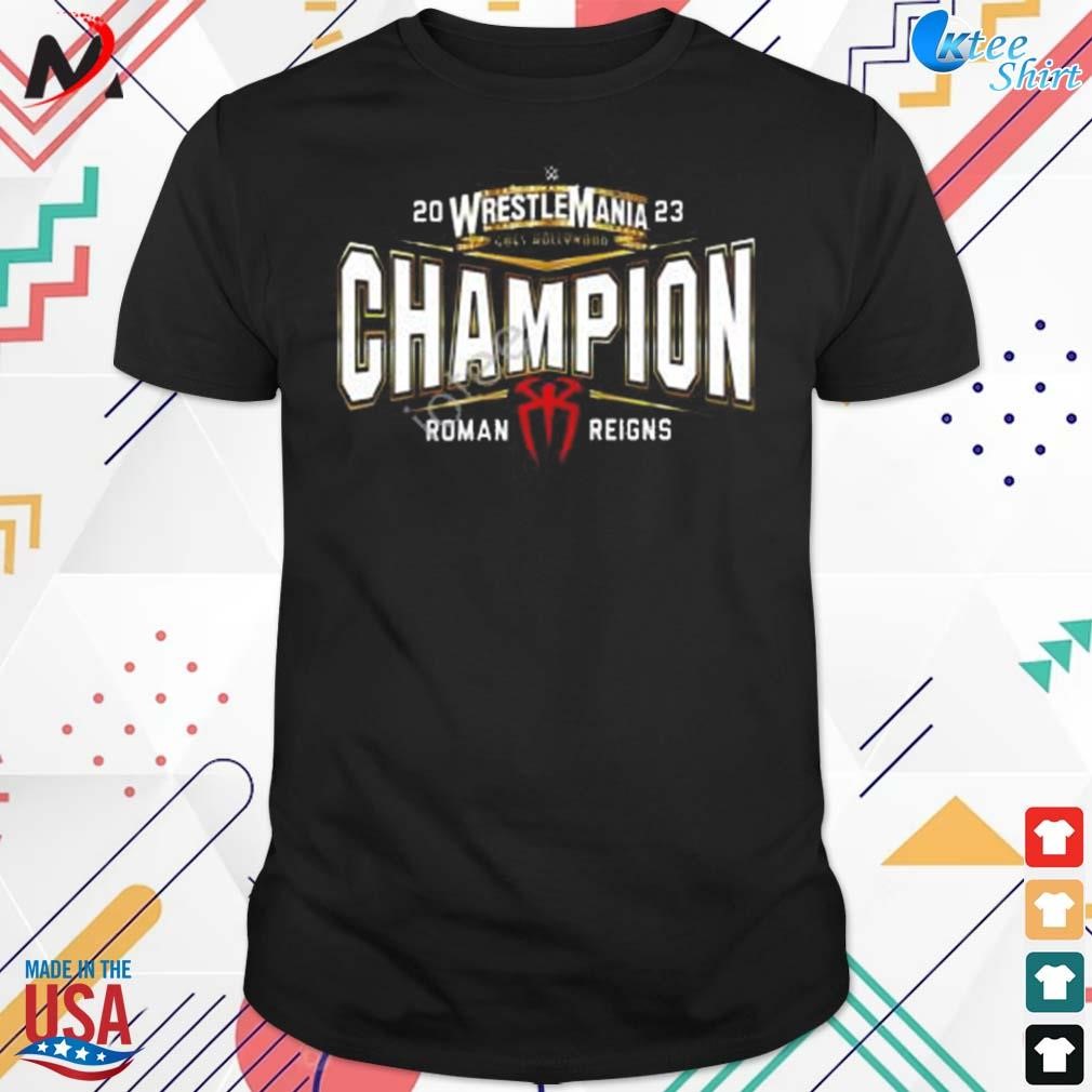 Wincraft roman reigns wrestlemania 39 champion t-shirt