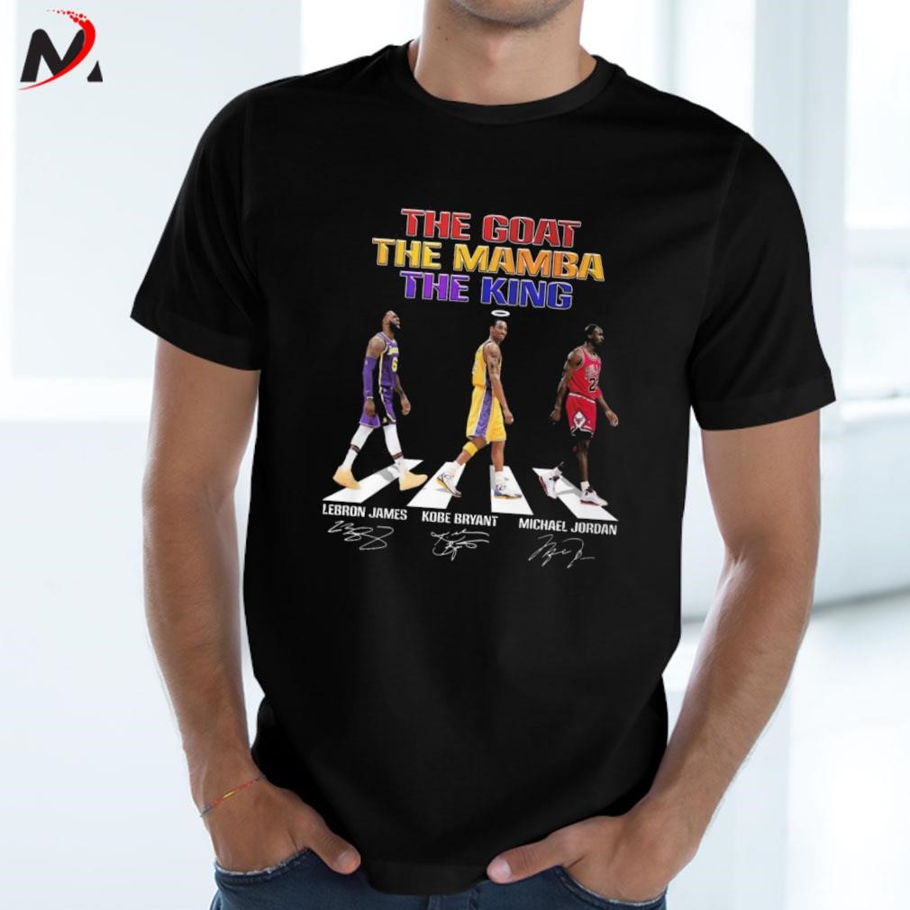 Official the goat the mamba the king lebron james Kobe Bryant and michael  Jordan shirt, hoodie, sweater, long sleeve and tank top