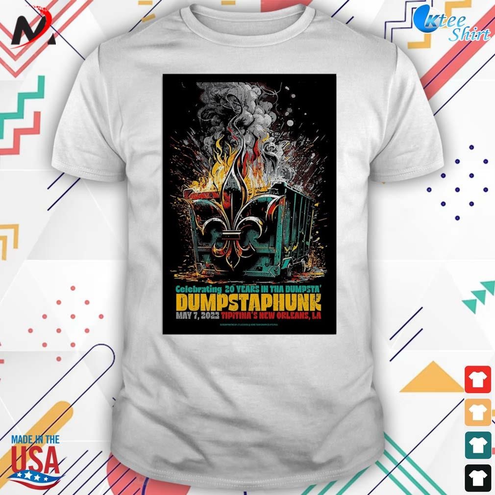 Original dumpstaphunk New Orleans tipitina's may 7 2023 poster t-shirt