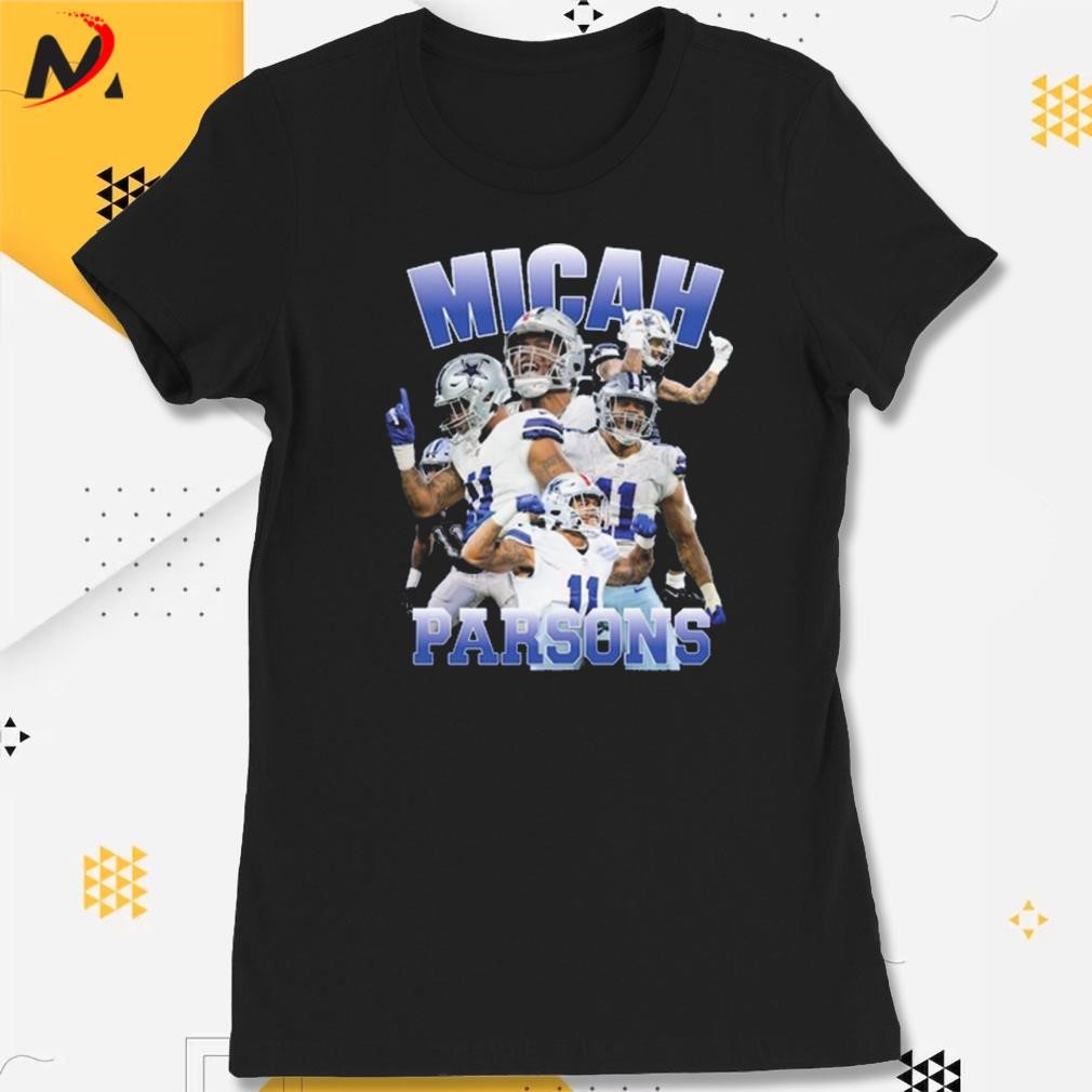 Micah Parsons T-shirt in 2023  T shirt, V neck t shirt, Parsons