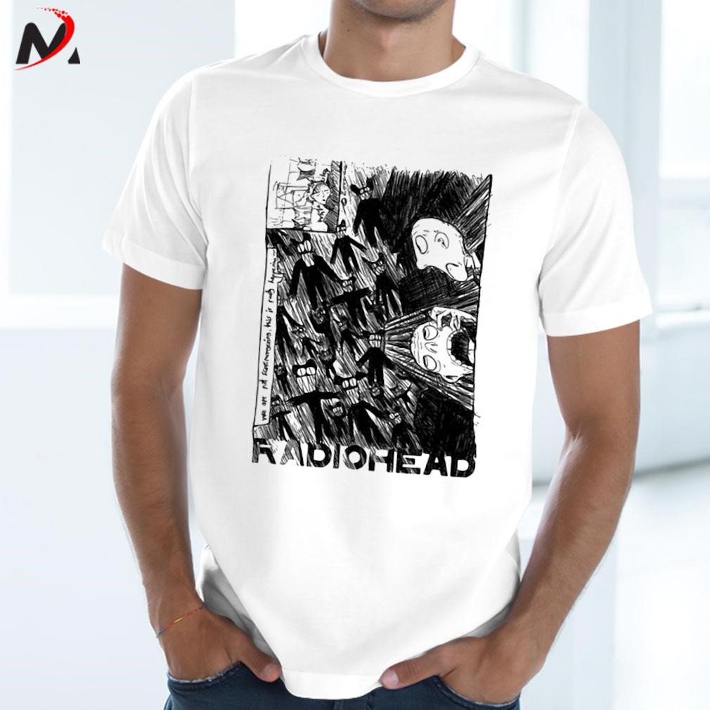 radiohead scribble t shirt