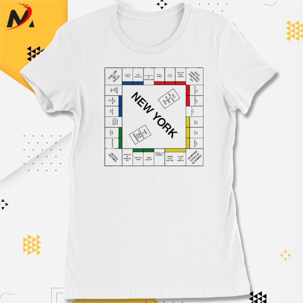 Carrie bradshaw New York monopoly art design t shirt - Limotees