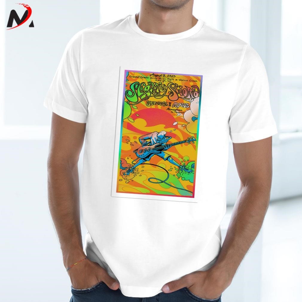 Awesome 2023 slightly stoopid tour Raleigh NC art poster design t-shirt