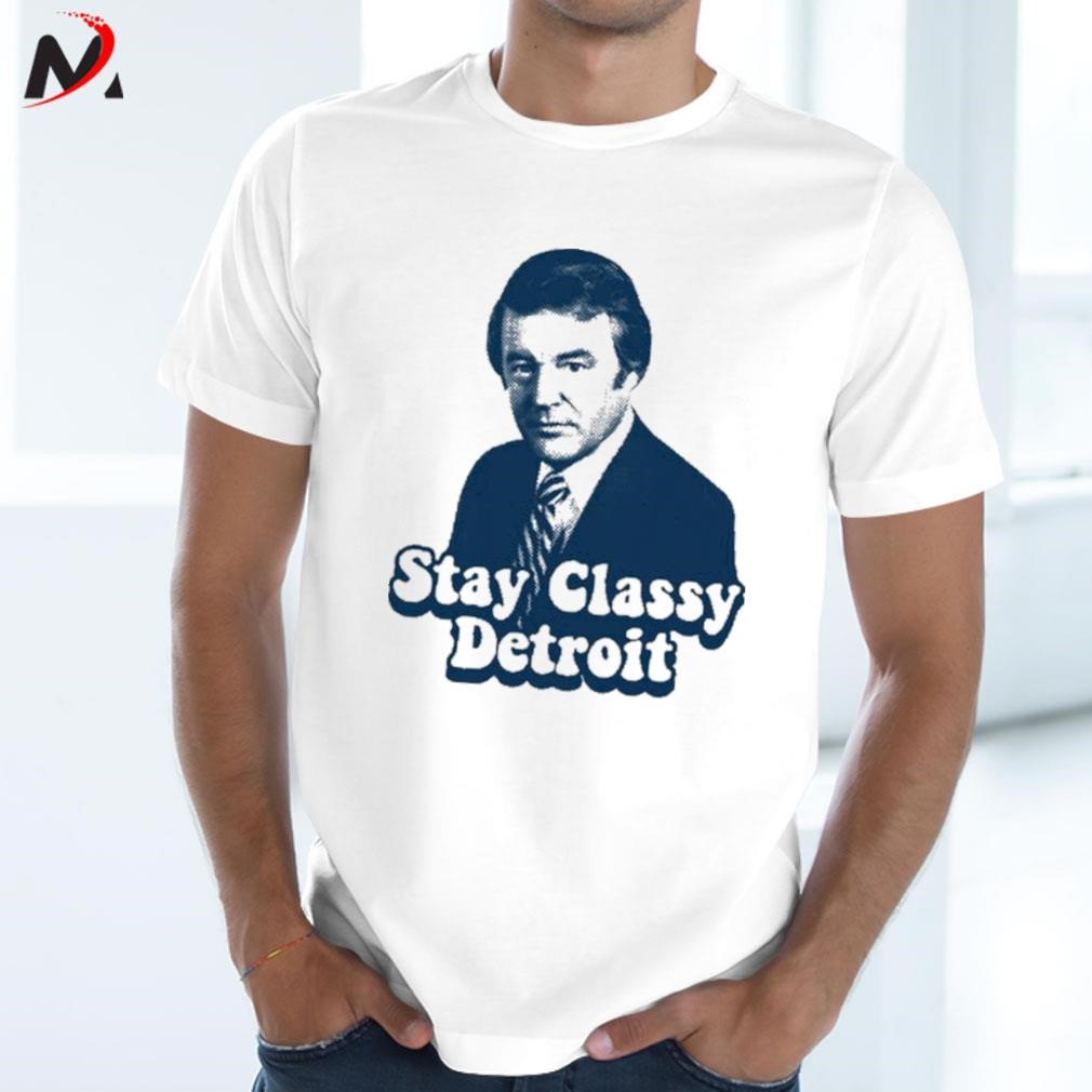 Awesome Bill Bonds stay classy detroit photo design t-shirt