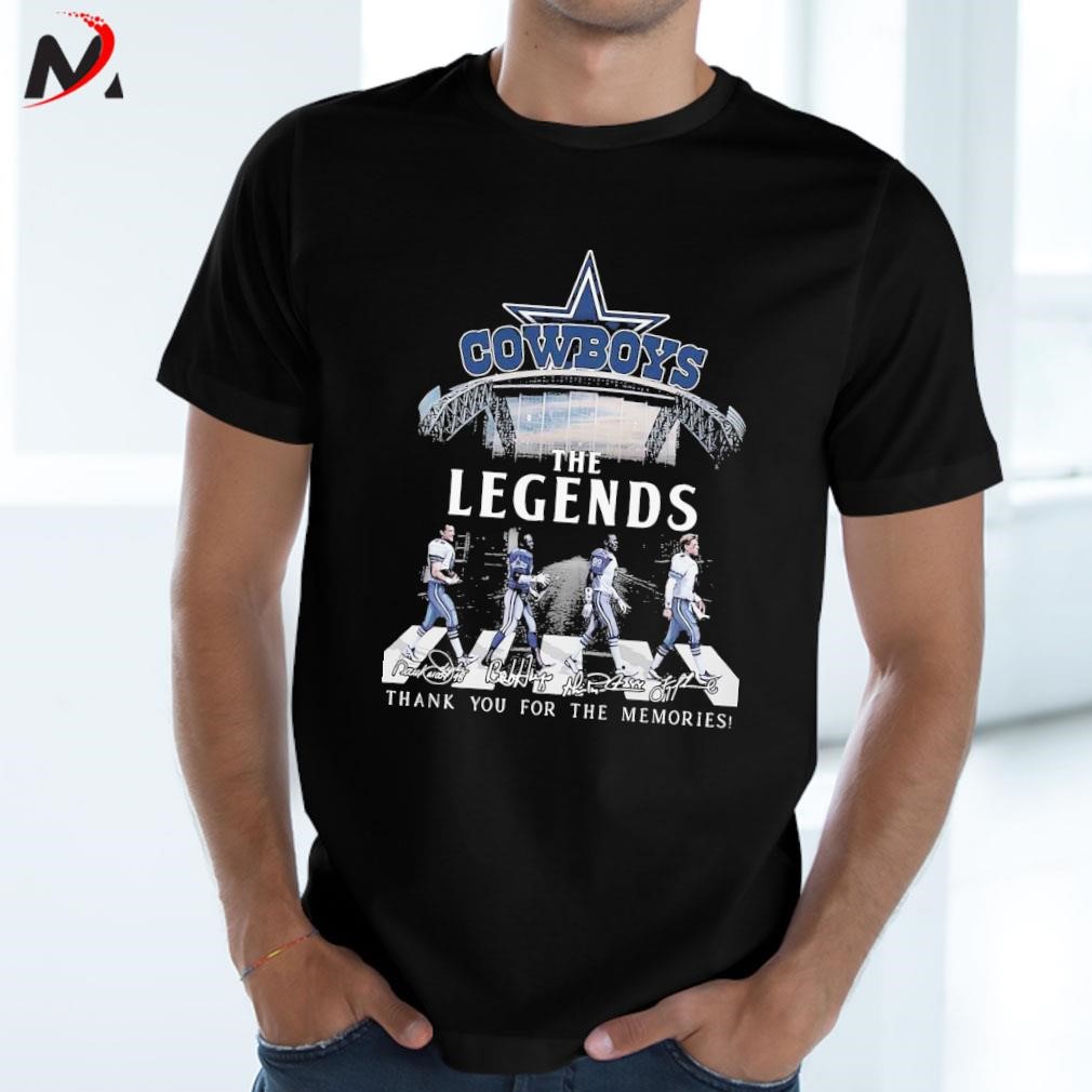 Official dallas Cowboys the legends thank you for the memories T-shirt,  hoodie, sweater, long sleeve and tank top