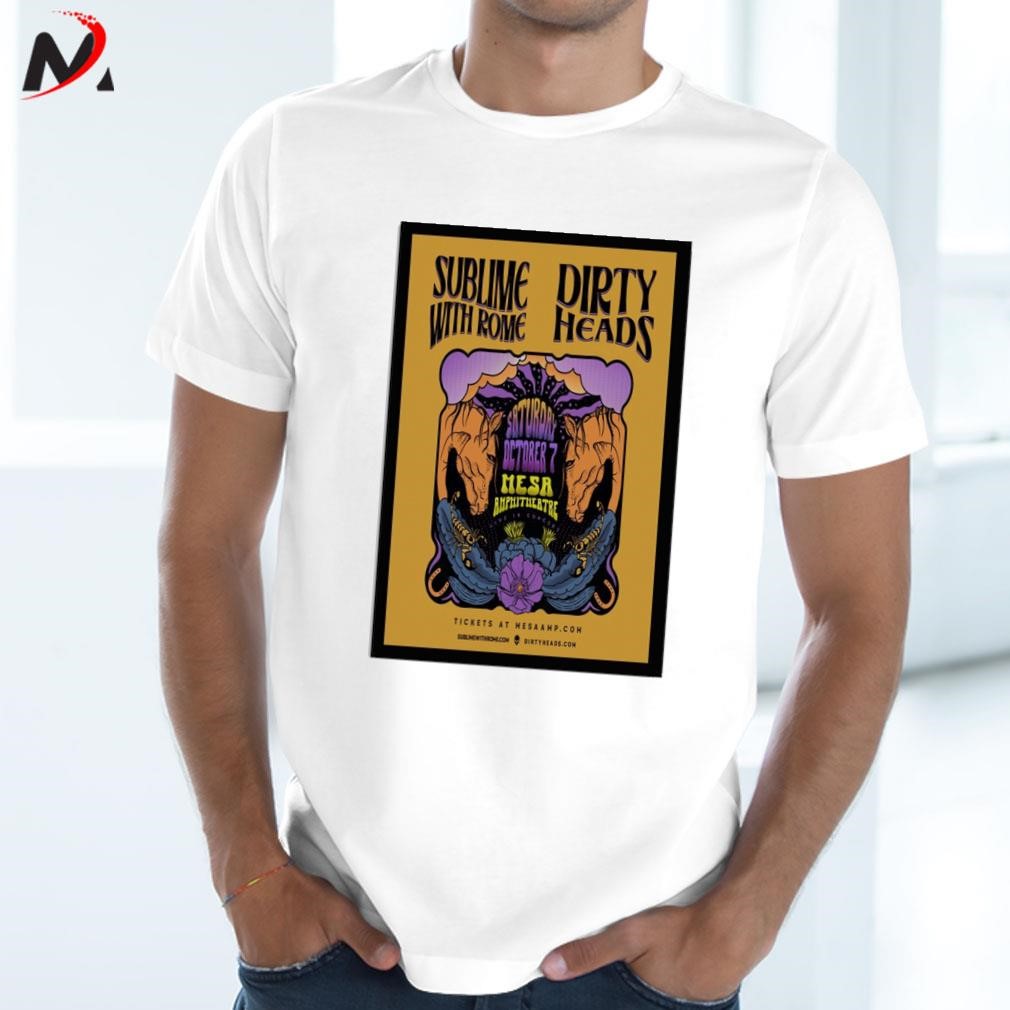 Awesome Dirty heads Mesa amphitheatre mesa Arizona october 7 2023 art poster design t-shirt