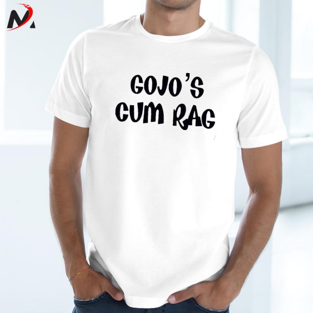 Awesome Gojo’s Cum Rag text design T-shirt