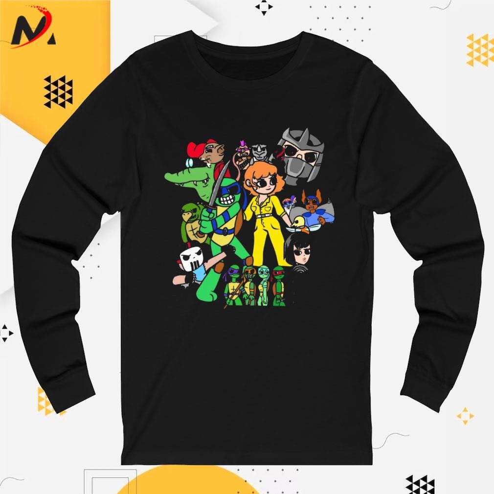 Official Mutant turtles vs the world tmnt art design T-shirt, hoodie, tank  top, sweater and long sleeve t-shirt