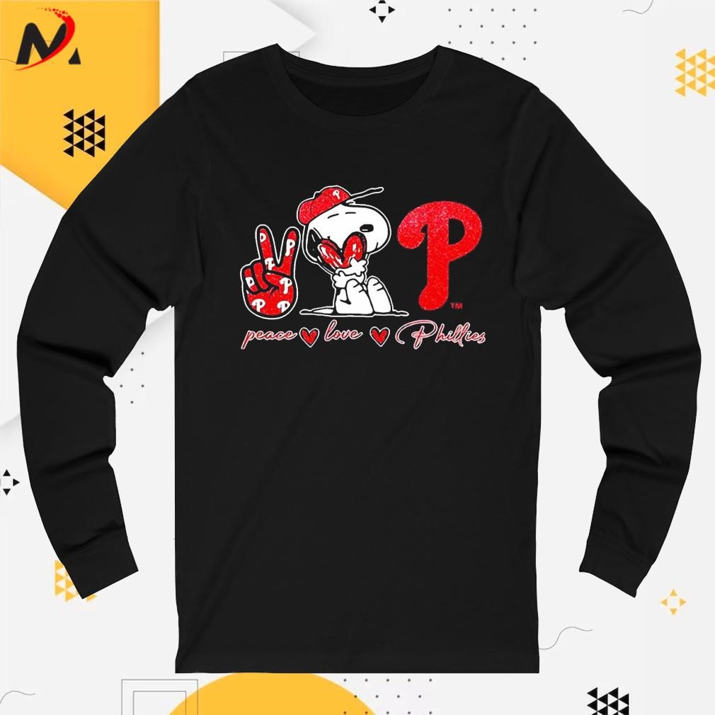 Snoopy Philadelphia Phillies Peace Love Phillies shirt, hoodie, sweater,  long sleeve and tank top