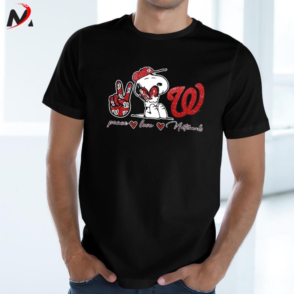 Washington Nationals Peace Love Nationals Snoopy Shirt, hoodie, sweater,  long sleeve and tank top