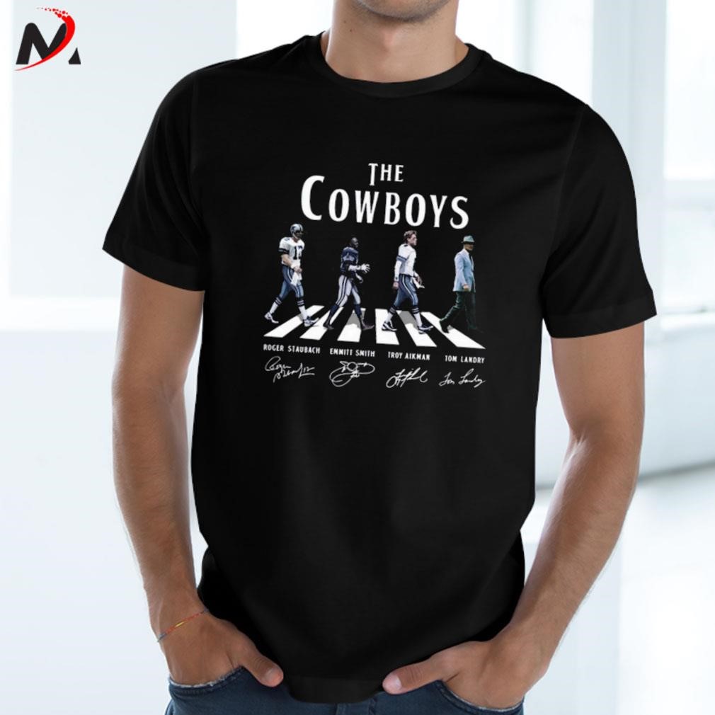 The Cowboys Roger Staubach Emmitt Smith Troy Aikman Tom Landry signatures  shirt, hoodie, tank top, sweater and long sleeve t-shirt