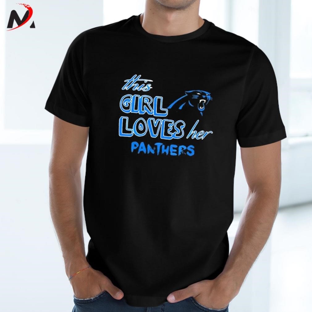 This Girl Loves HerCarolina Panthers A Strapless Blouse for Ladies，Crop  Top