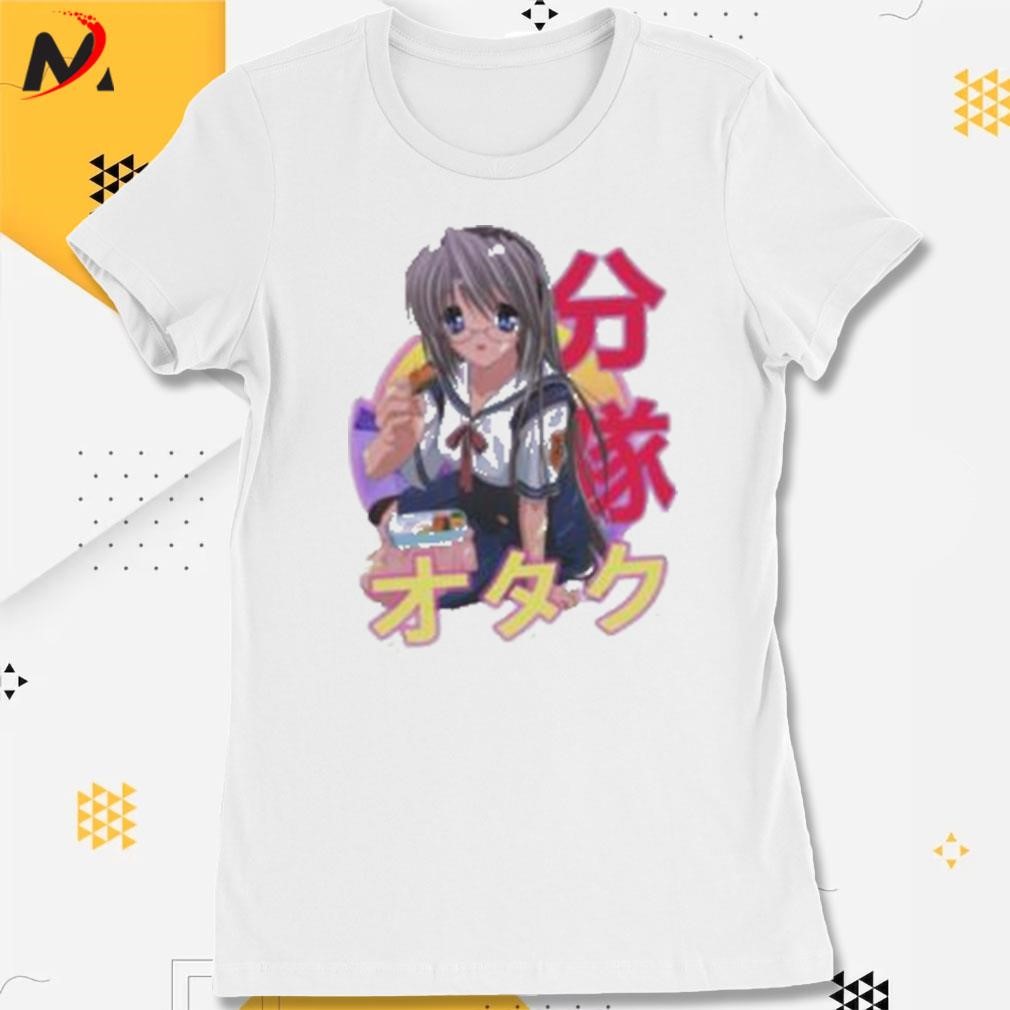 Awesome Tomoyo sakagami clannad kuranado retro sunset anime art design  t-shirt, hoodie, sweater, long sleeve and tank top