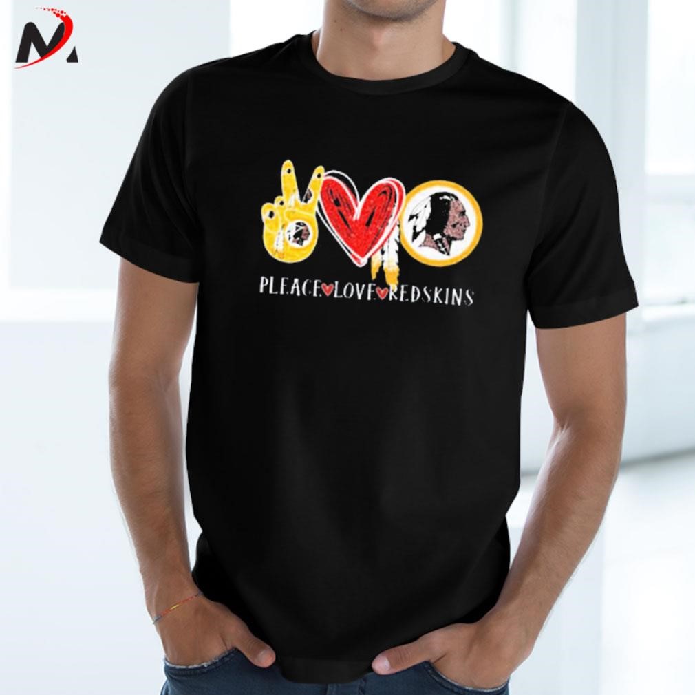 Awesome 2023 Pleace love Redskins Washington Redskins logo t-shirt, hoodie,  sweater, long sleeve and tank top