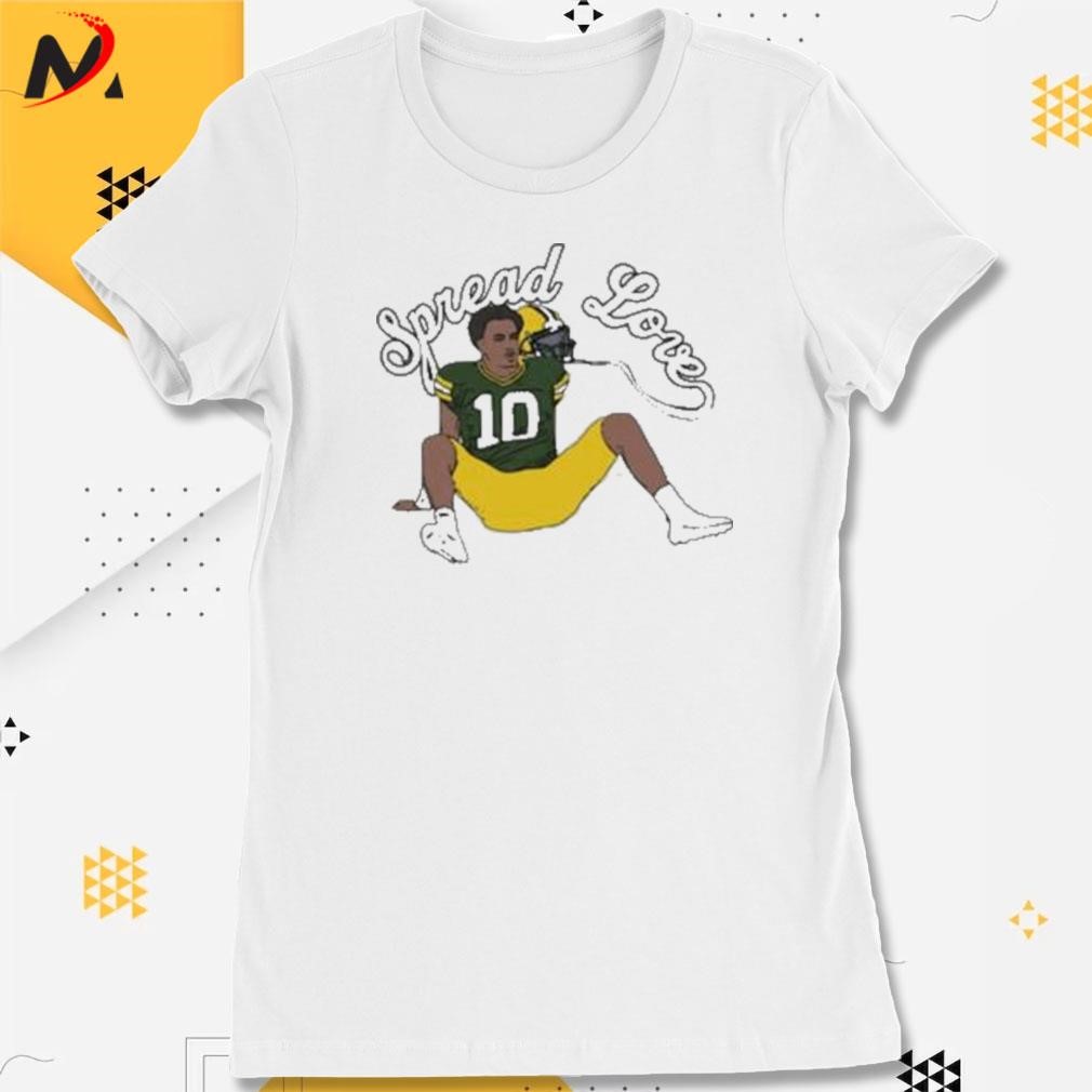 Official Number 10 Green Bay Spread Love Shirt, hoodie, sweater, long  sleeve and tank top