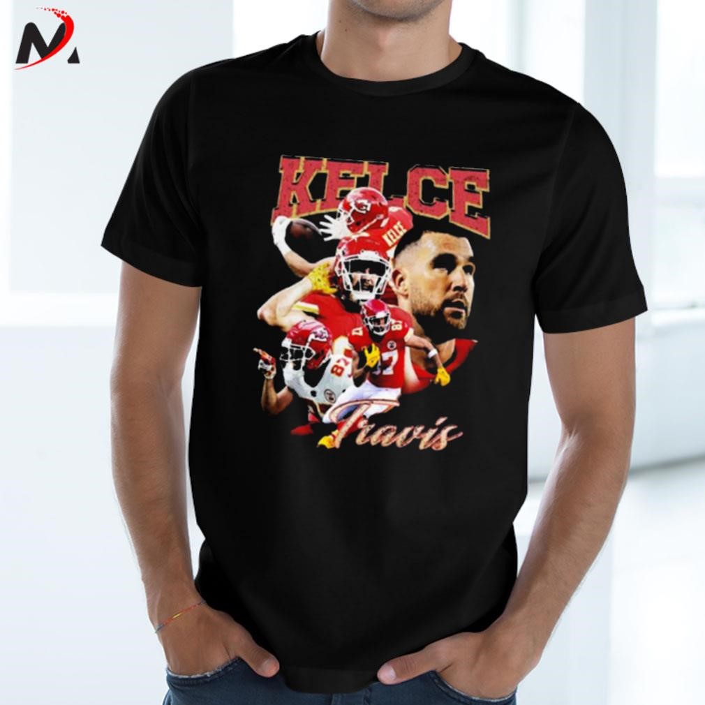 Travis Kelce Shirt Vintage Retro Classic Kansas City Chiefs Gifr