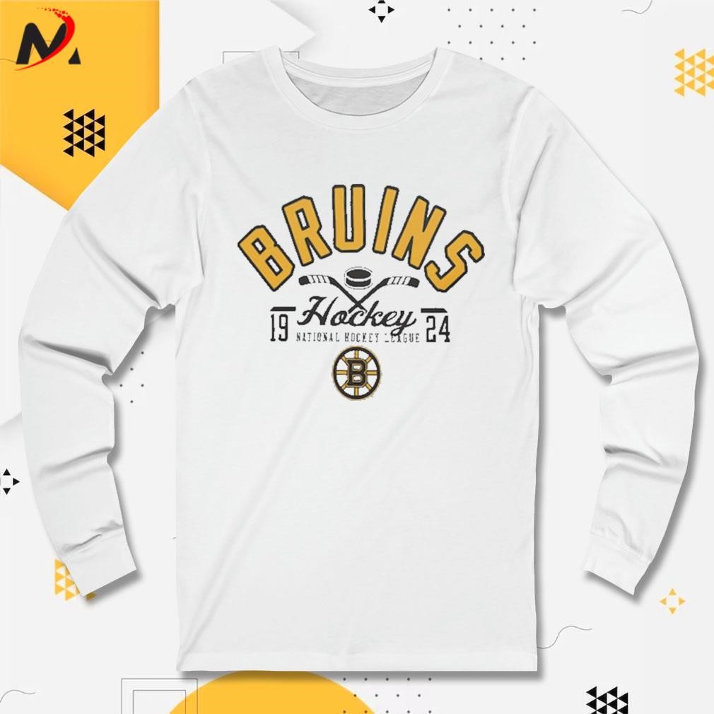 Men's Starter White Boston Bruins Puck Pullover Hoodie Size: Small