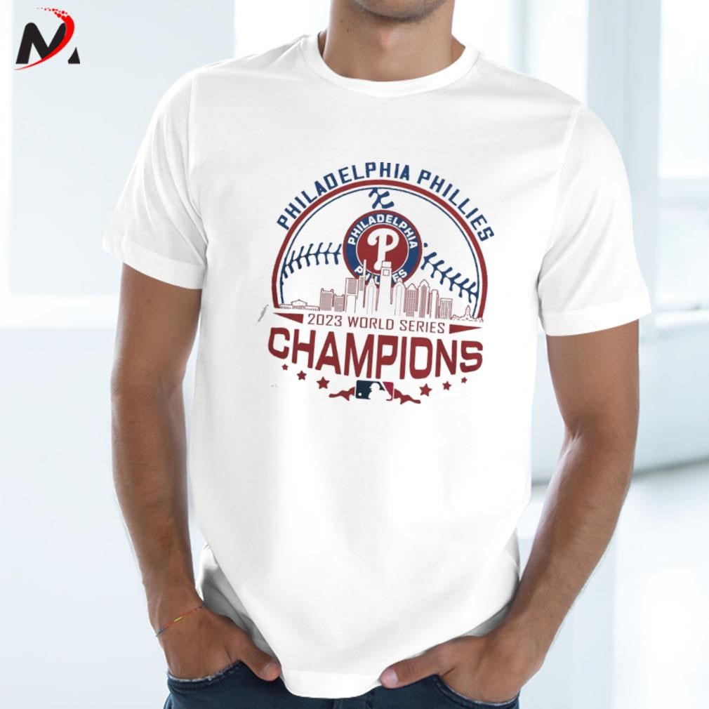 Philadelphia Phillies Skyline 2023 World Series Champions Logo Shirt -  ABeautifulShirt